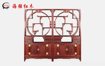 大紅酸枝博古架